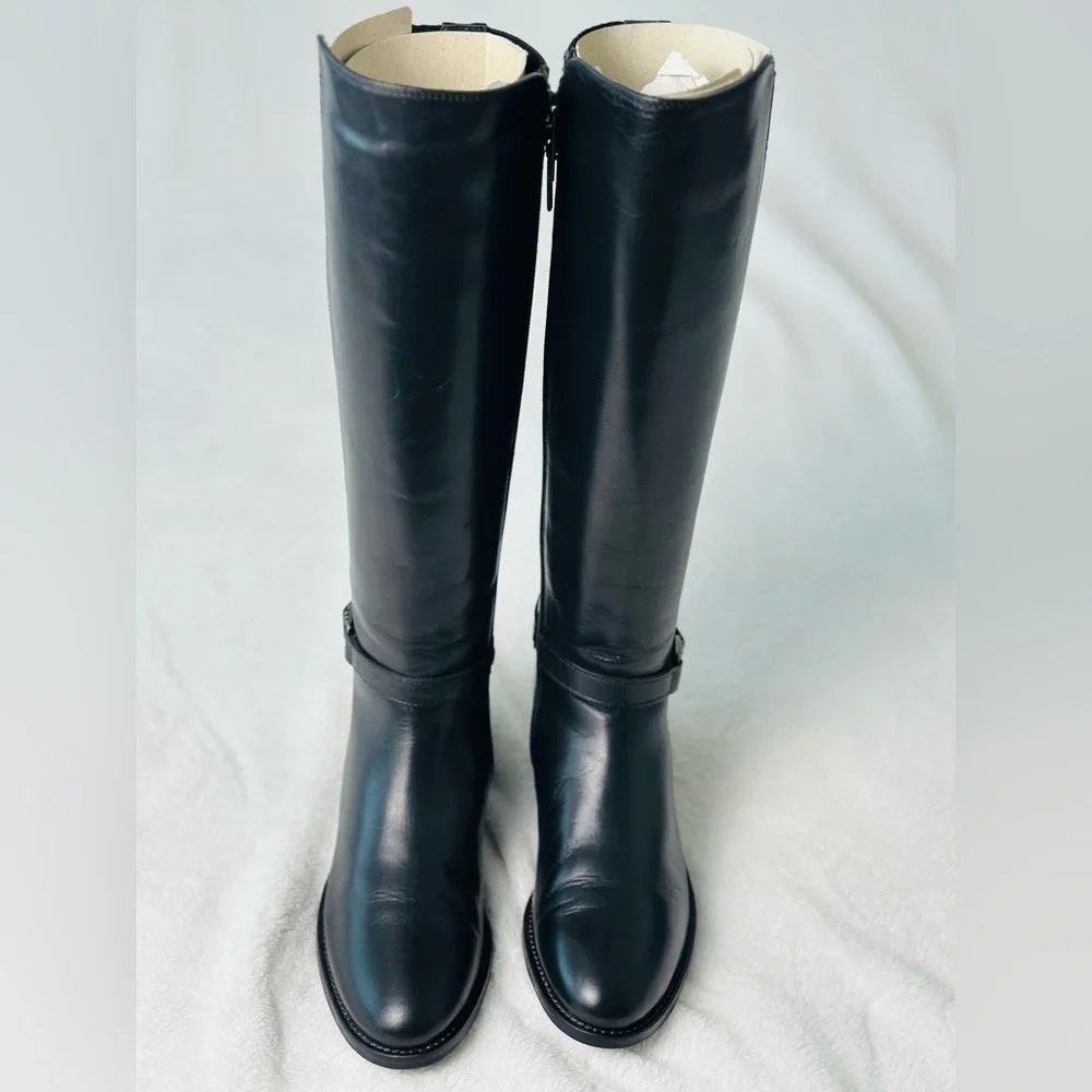 Aquatalia by Marvin K. Orion Tall Riding Leather Boots Size 6